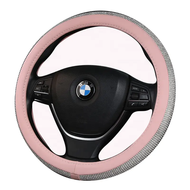 38-40cm Manufacturers Sell New Hot Cars General Accessories Steering Wheel Cover Shiny With Diamond Steering Wheel Cove