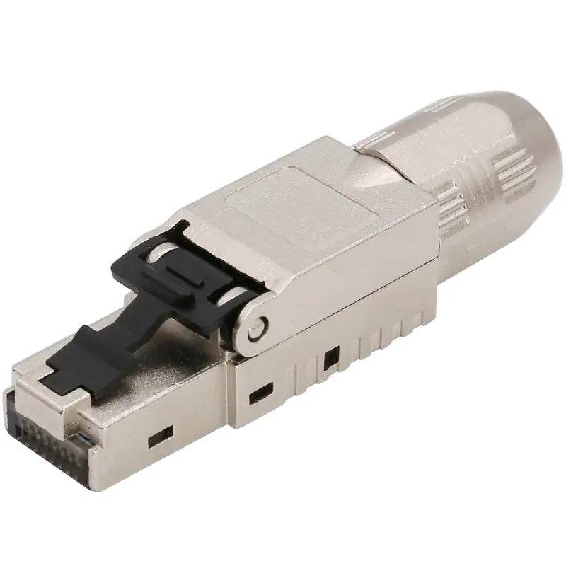 New Design RJ45 Cat6a Shielded Toolless Male Modular Connector Male Plug