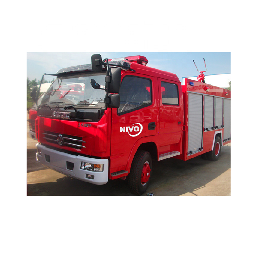 DONGFENG chassis 3000L capacity fire truck 4*2 water tank fire fighting rescue operation truck for export and spare parts
