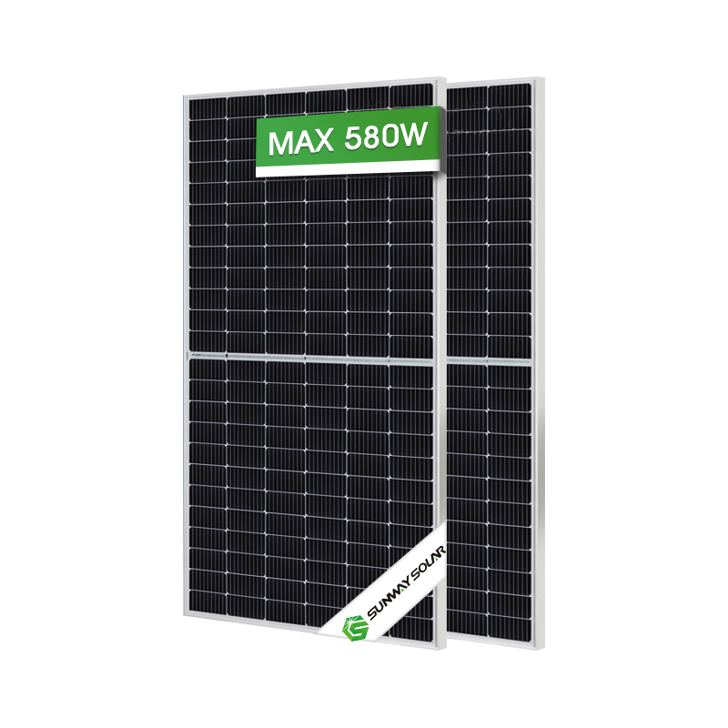 Half Cut Solar Panel Mono 540w 550w 560w 570w 580w Mono Facial PV Module