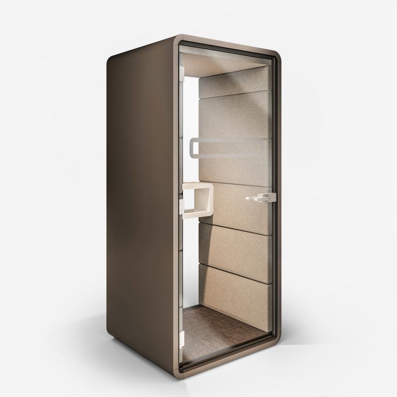 Movable Acoustic Privacy Soundproof Glass Pod Phone Booths