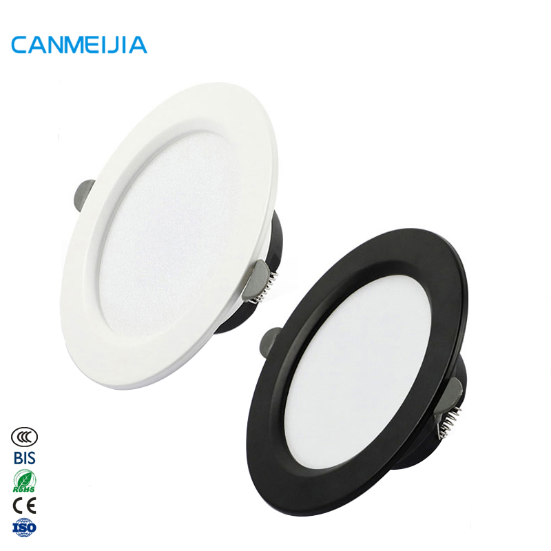 5 Вт, 7 Вт, 9 Вт, 12 Вт, 18 Вт Черный квадрат Smd Cob затемнения IP44 Trimless светодиодный потолочный светильник встраиваемый корпус СИД локальный светильник, СИД Downlights