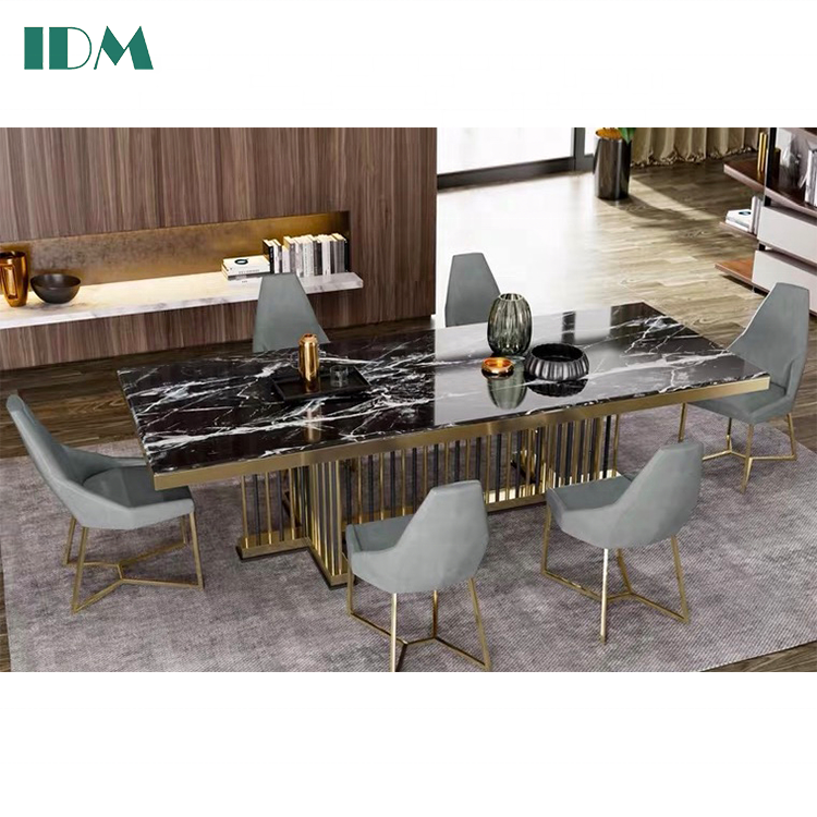 IDM-072 Custom villa/ home/ hotel use wooden 6 seater обеденный стол и стулья