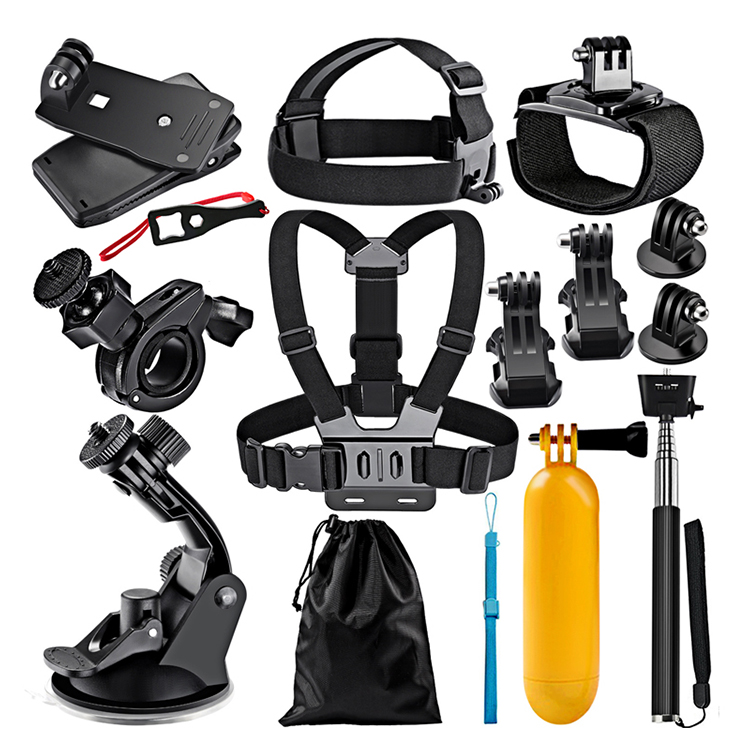 Wholesale Factory Price 12-in-1 action camera accessories for xiaomi yi action accessories for gopro pack sets kits