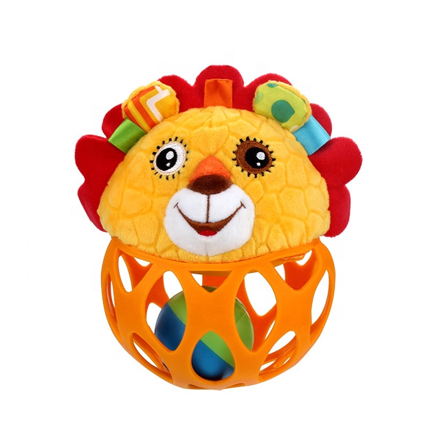 Jollybaby Экологичная вязаная крючком плюшевая погремушка для младенца