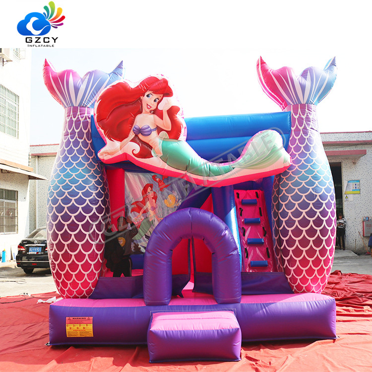 Commercial Grade Cartoon Design Castle Bounce House Outdoor Bouncy