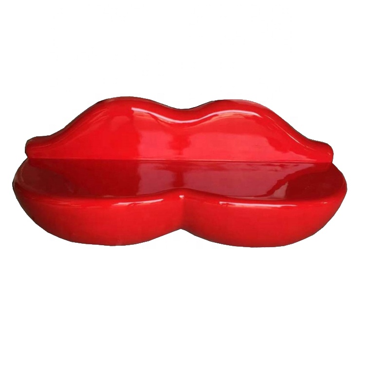 Стекловолоконный 1,8 м уличный современный уникальный дизайн Kiss Red Lips levreshougs скульптура диван шезлонг диван