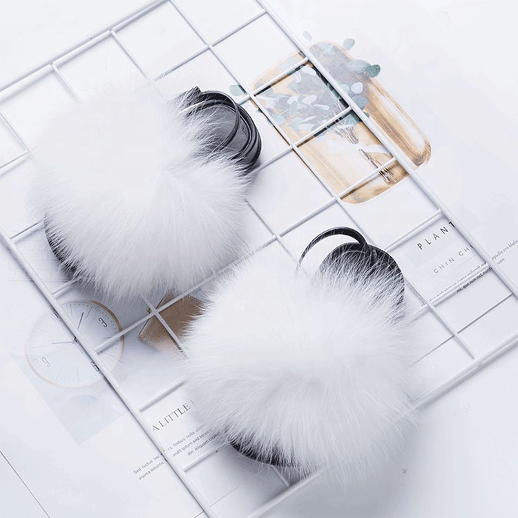 Super Downy Cute Home Floor Faux Fur Baby Slippers Sandals Slippers