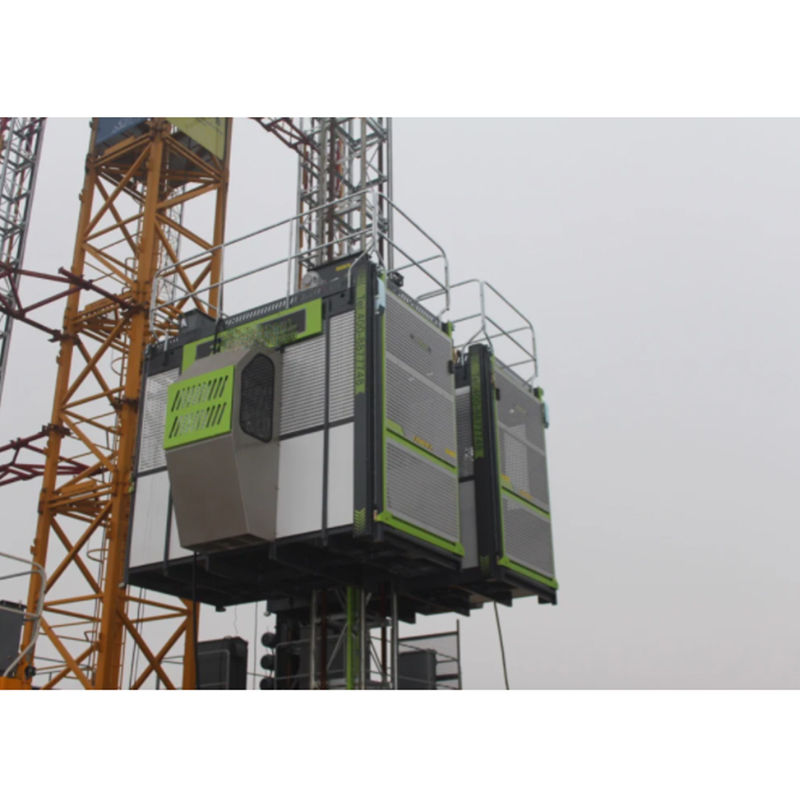 2Ton Single cage/ Double Cage Construction Lifting Elevator Lift Construction Hoist SC200/200 for Building Sites