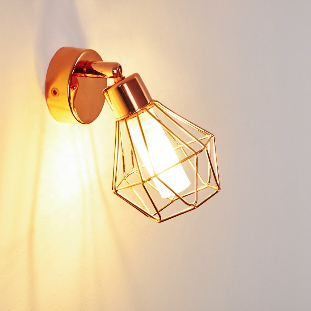 woojong 2.5W round led wall light 300lumens 120lm/ red copper wall decoration light popular in Europe and USA