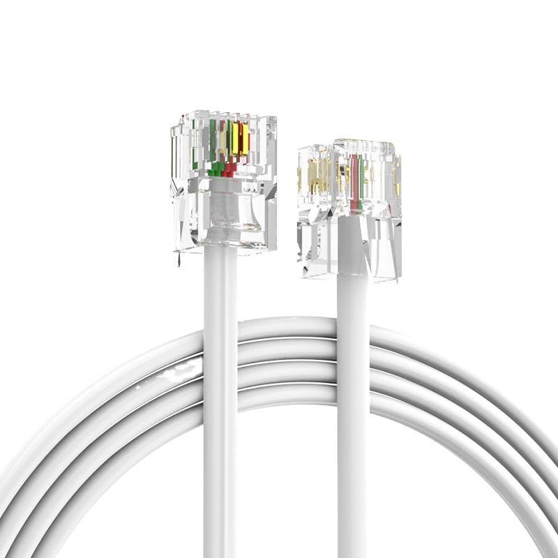Соединительный кабель Cat3 Rj11/ Rj12 для телефона, патч-корд с кристаллическим разъемом 6p2c 6p4c 6p6c 4p4c 4p2c