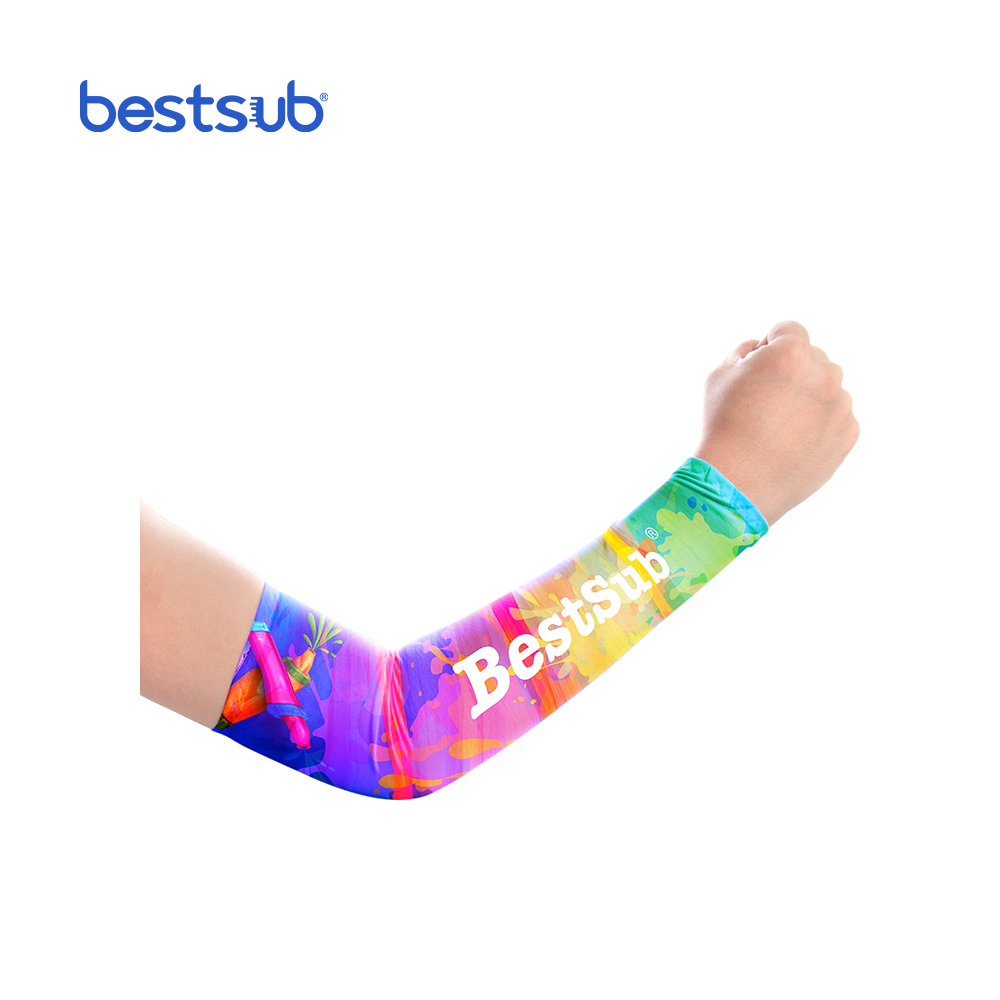 Мужской спортивный рукав для рук BestSub sublimation (ледяной шелк, 12*43 см) (XTS03)