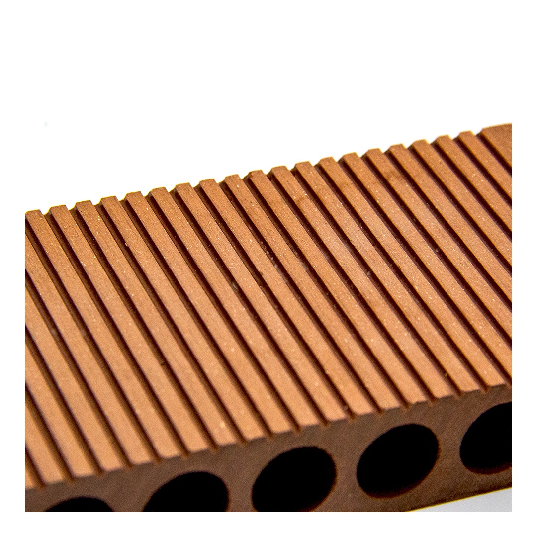 COOWIN Produced 3D Embossed Wood Grain Outdoor WPC Garden Fence