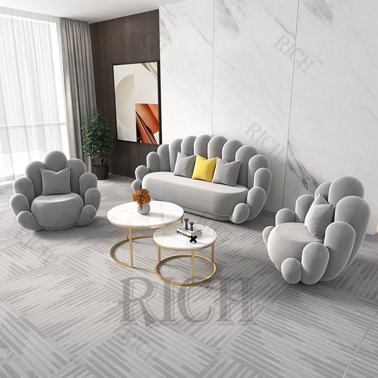 divano creative Italian couches luxury sofa set luxury comfortable modern sofa furniture velvet couch living room sofa set
