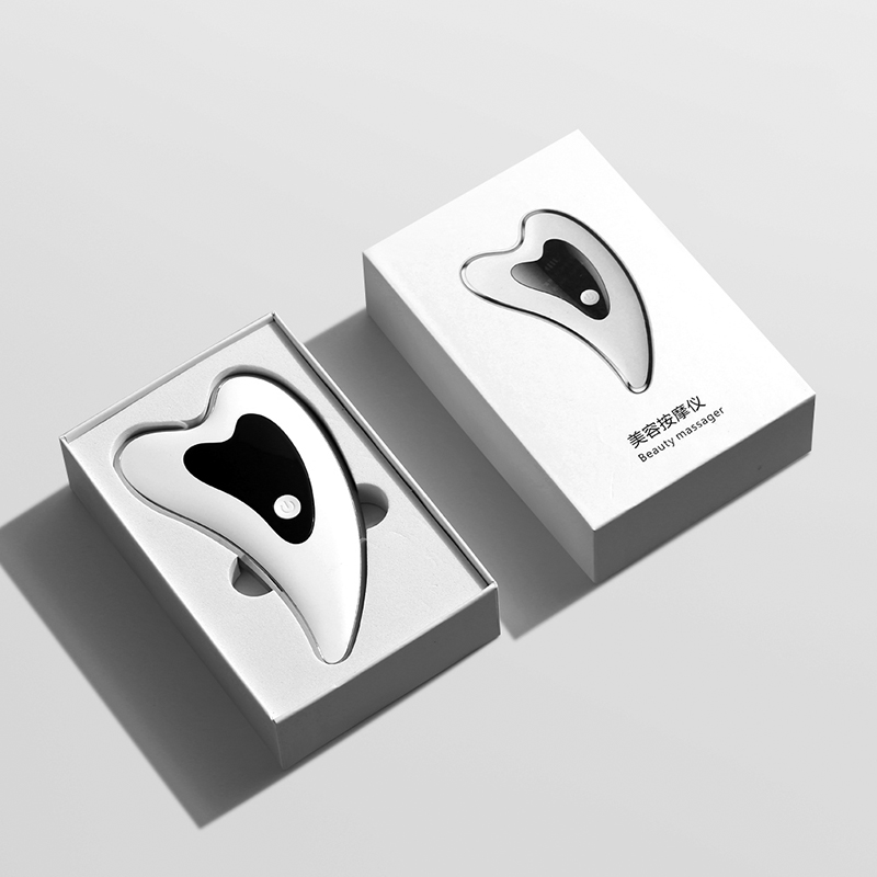 2021 новый продукт сердце gua sha guasha лого Электрический массажный инструмент для соскабливания тепла guasha с Заводской ценой