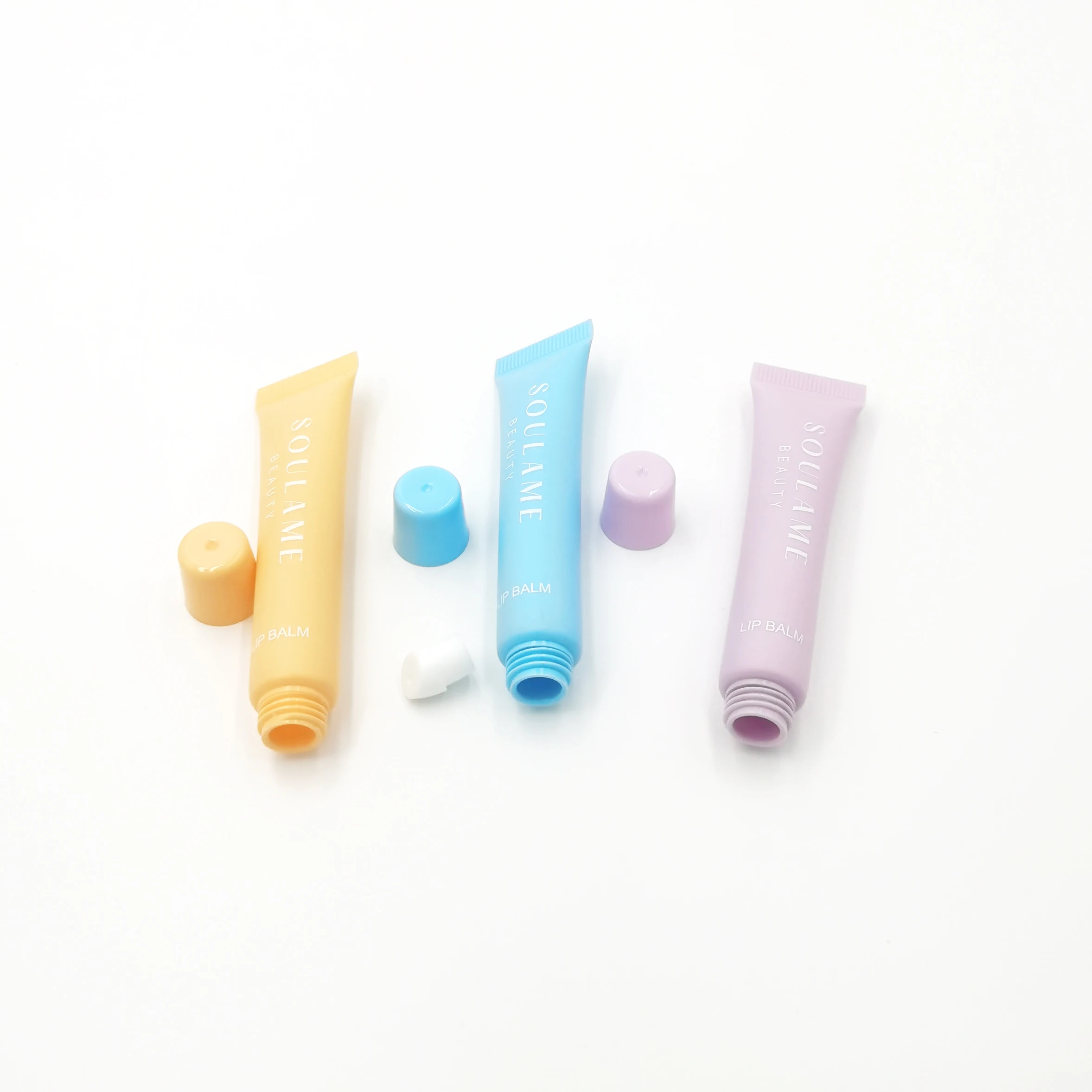 10g 10ml 15ml Empty Custom Color Squeeze Tube lip Gloss Lipstick lip Balm Squeeze Tube Packaging Plastic Tube