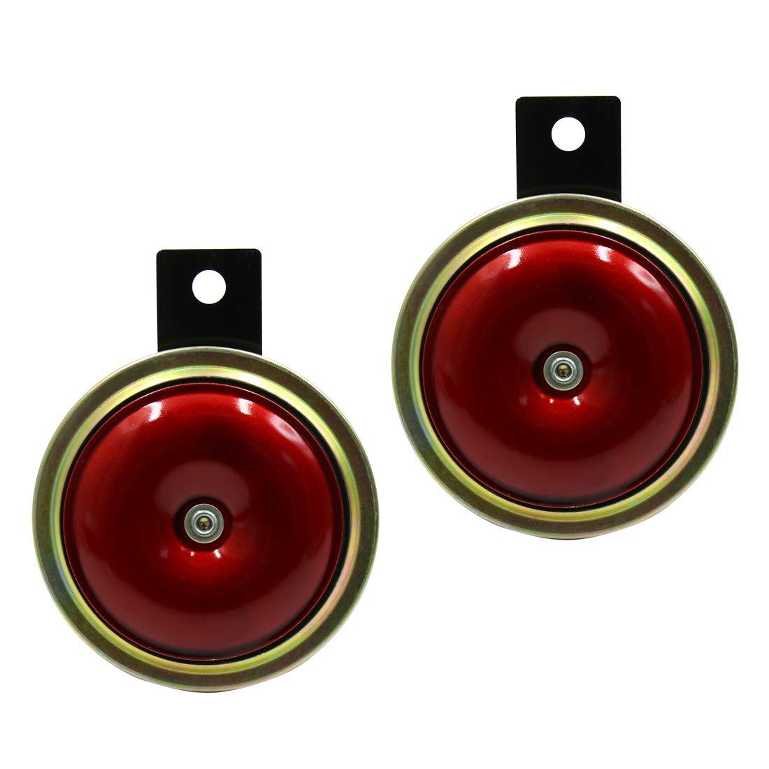 12V 24V Car and motorcycle modified horn high and low bass basin-shaped electric car horn waterproof and loud horn