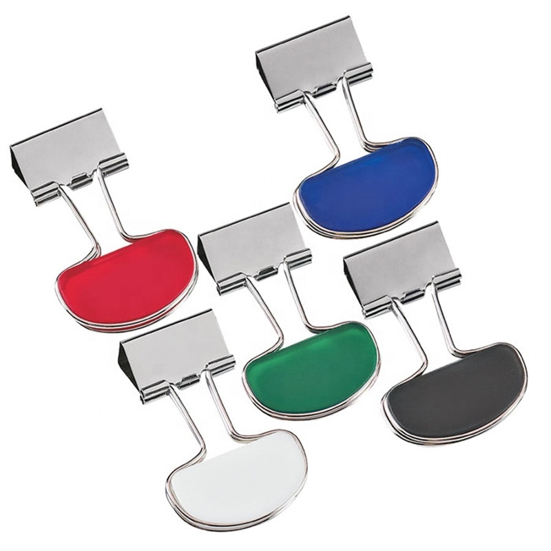 Customized Branded Binder Flip Clip Metal Paper Clamps for Desk Business Promotional Gifts