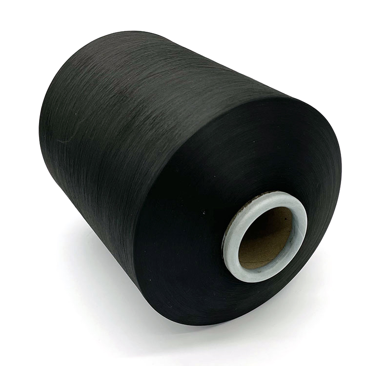 Factory Hot Selling Polyester 75D36F Black Yarn Polyester Blended Yarn Knitting Yarn