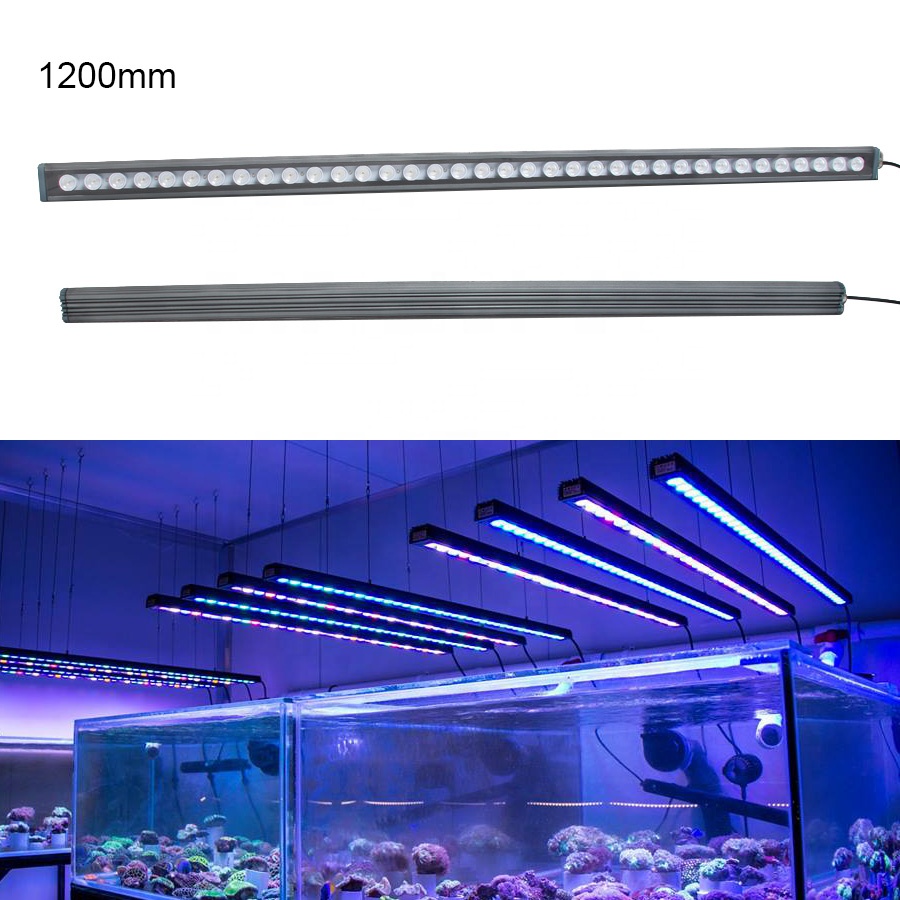 Wireless led aquarium light kits 60/90/120/150cm App Control Auto On Off Timer Full Spectrum reef aquarium light for fish tank