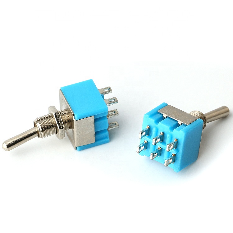 dpdt 3position 6 pins momentary toggle switch 6A 125V ON-ON toggle switches