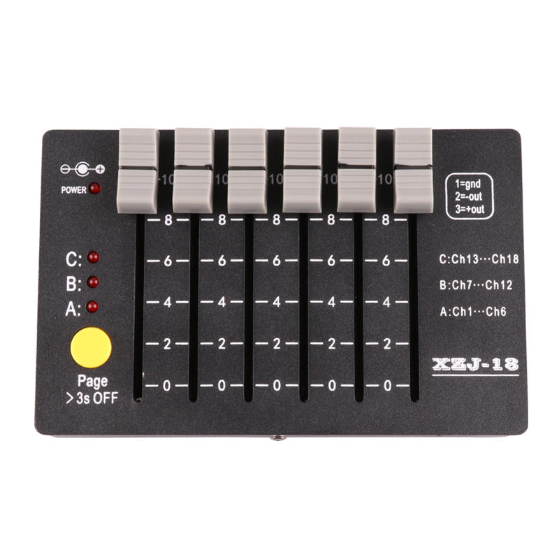 Оптовая Продажа DMX512 Контроллер сценического освещения отладки мини консоли батареи Портативный диммер для ночного клуба
