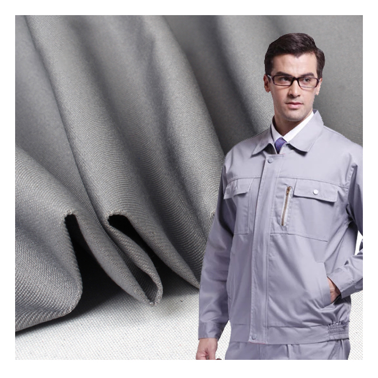 CVC 60 40 20x16 128x60 3/1 twill men's work clothes fabric for chef office uniforms