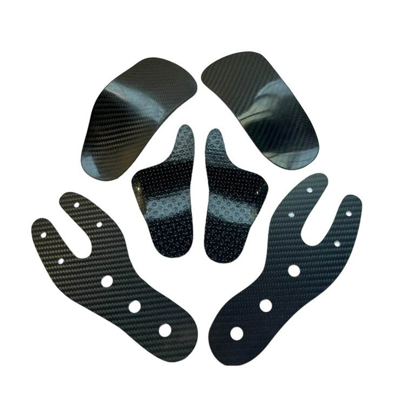 Customized Lightweight Carbon Fiber Insoles Shock Absorbing Pads for Basketball and Football Premium Fabric Insoles