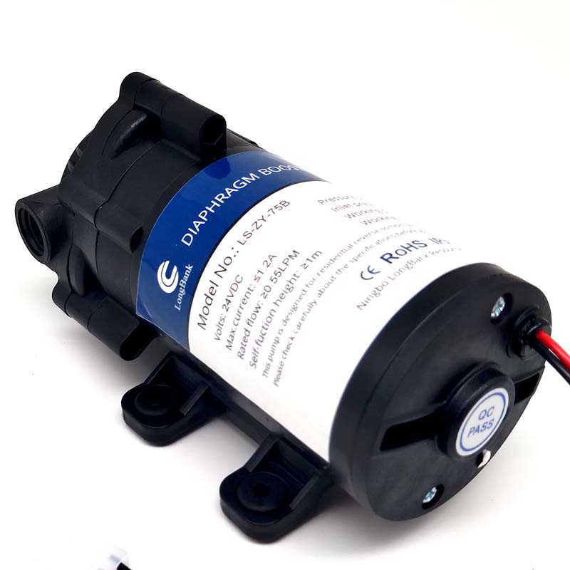Фабрика OEM 24V DC RO насос 75 GPD RO бустер насос