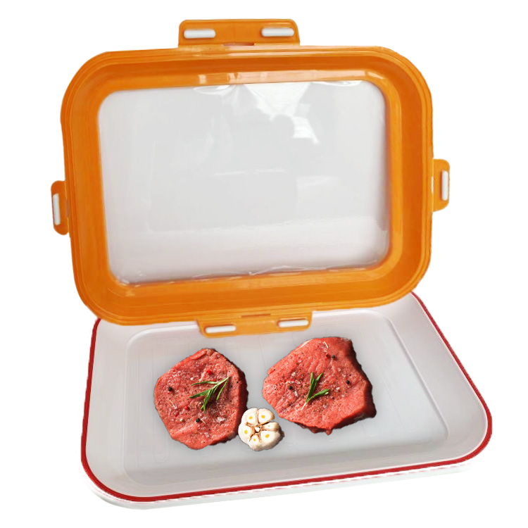 Reusable Strong Tightness Upside Down Design Food Grade Material Food Preservation Tray