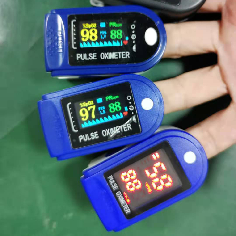 Oled Digital Screen Fingertip Pulse Oximet Blood Oxygen Meter Measurements And Pulse Pulse oxymetry