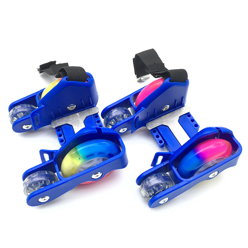 Flashing Small Whirlwind Pulley Flash Wheel Heel Sports Roller skate Shoes For Kids And Adult