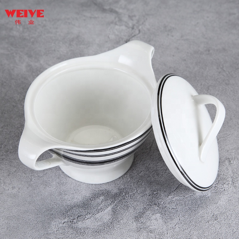 WEIYE 6.5 inch customized suger canister with lid for Cafe and home use &A13212F705