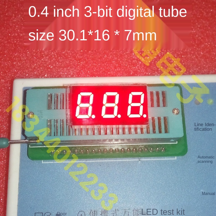 Цифровая трубка 0,4 дюйма 3Bit 4301AS общий катод 4301BS общий анод высокий свет красный свет Прямая поставка с завода 4301AS 4301BS