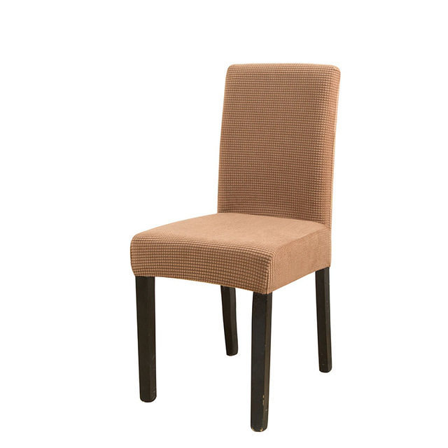 Wholesale Cheap Retailer Fleece Stretch Spandex Dining Chair Cover For Dining Room Office