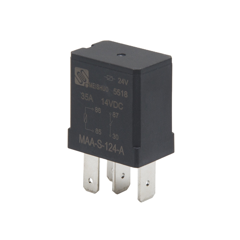 Meishuo MAA-S-124-A мини нормально разомкнутый 20a 14vdc автомобильной 4pin 12v 35a авто реле благодаря зарядному устройству QC терминал для автоламп atuo реле