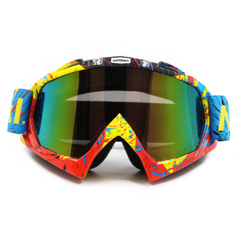 Bargain price Motocross Windproof Goggles Motorcycle Motorbike Skiing Goggles Dustproof Men Racing Dirt Bike Glasses PC Lens