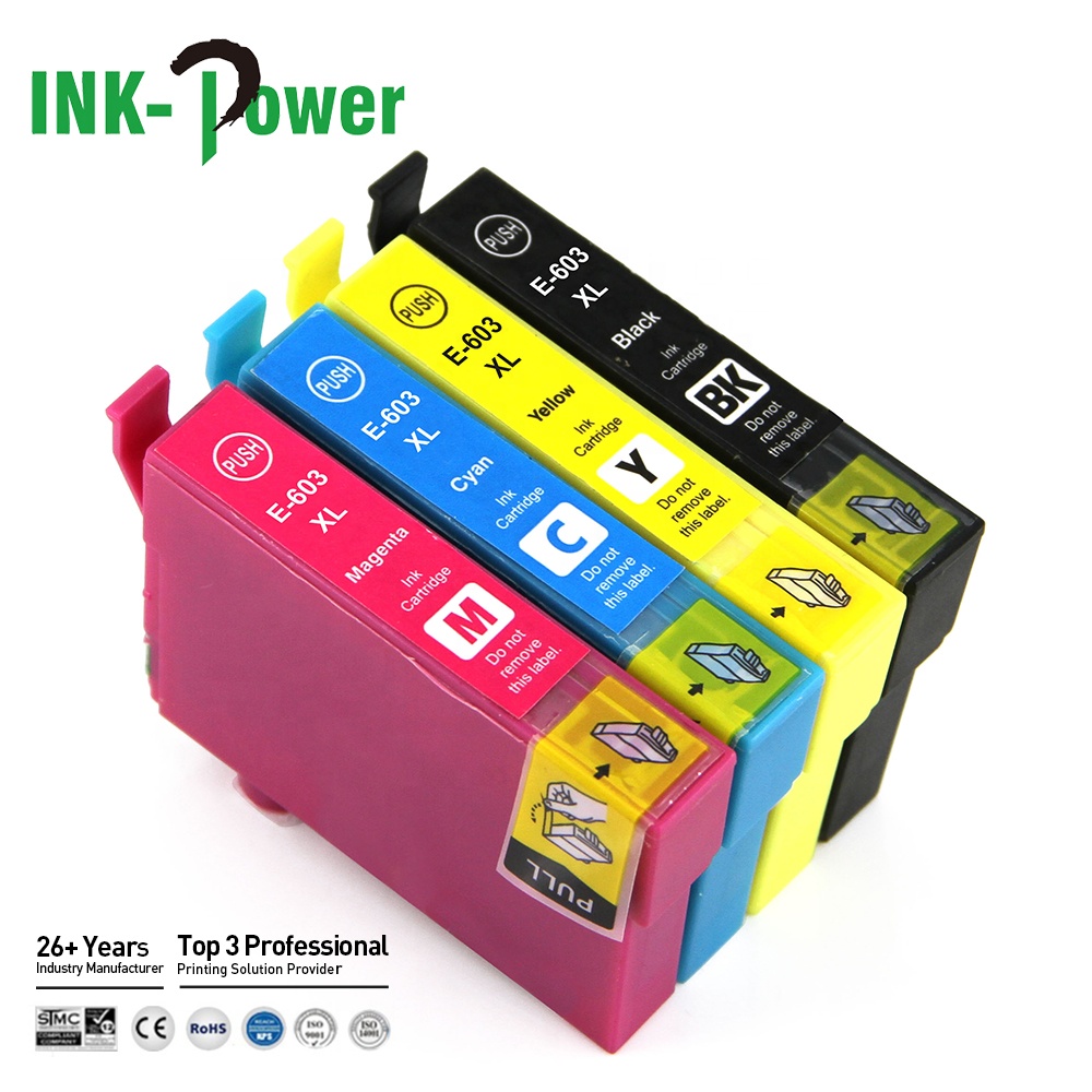 INK-мощность 603XL T603XL T603 603 XL Премиум Совместимость Цветной струйный картридж с чернилами для принтера Epson XP-4105 XP-2100 XP 2100 4105 принтера