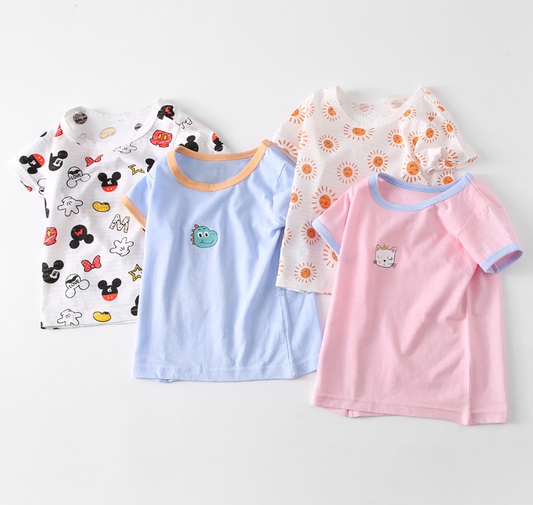 Kids Tales O-neck T-shirt Cotton Children Boys Shirts Summer Cartoon Clothes Baby Boy T Shirt