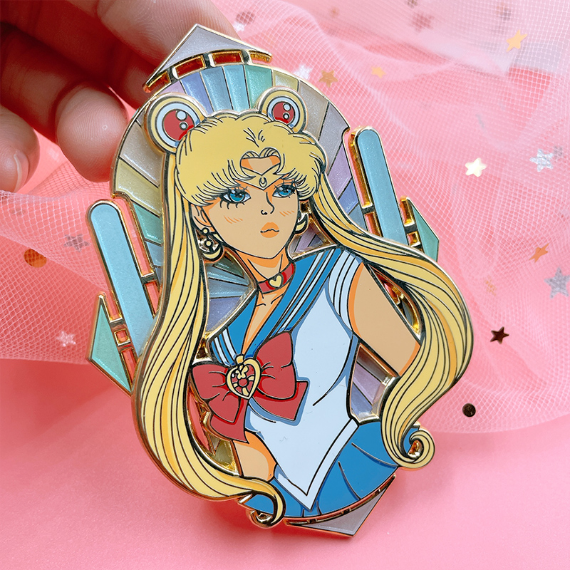 2024 New Trend Custom Lapel Pins Metal Crafts Factory Soft Hard Cartoon Cute Anime Pins Badges Print Custom Enamel Pin