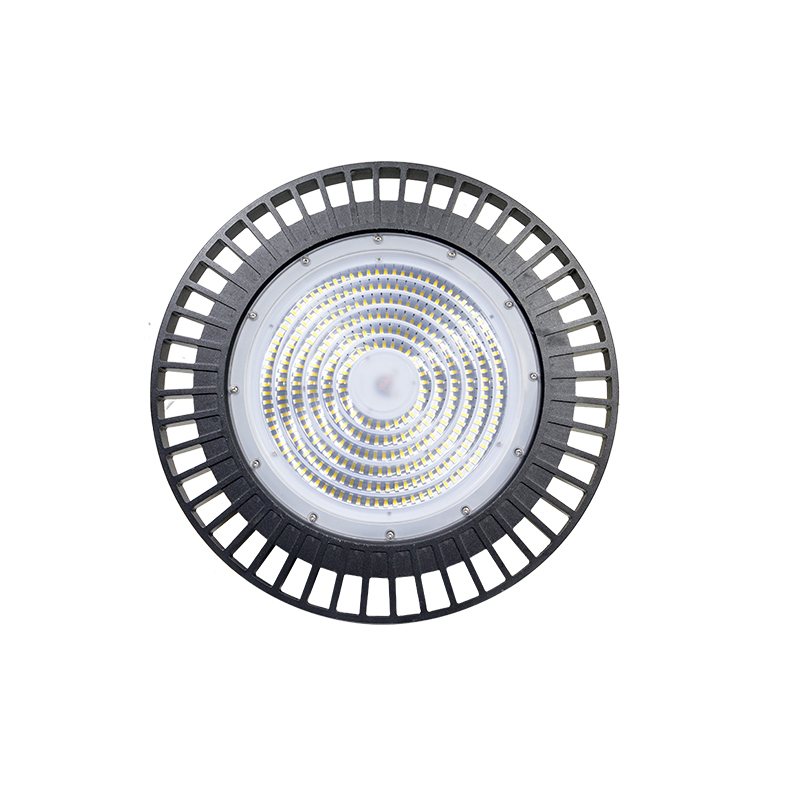 LED High Bay Light Solar Powered UFO Shaped Hanging Hook LED Light with Remote for Factory Warehouse Church