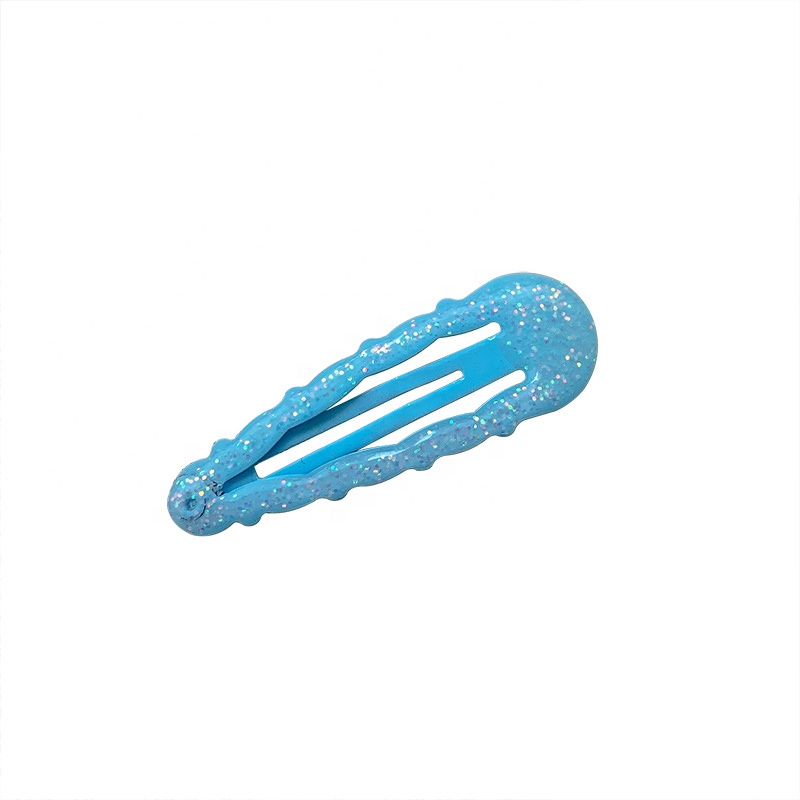 Colorful Jagged Metal Hairpin Glitter Girls Hair Accessories Clip
