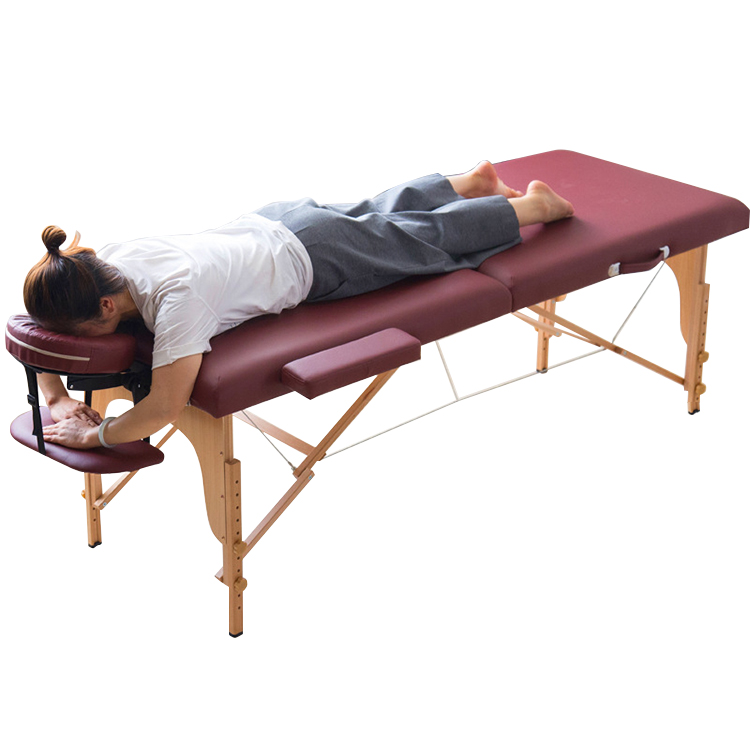 Professional Massage Bed Spa Stationary Modern Bed Purple Massage Table