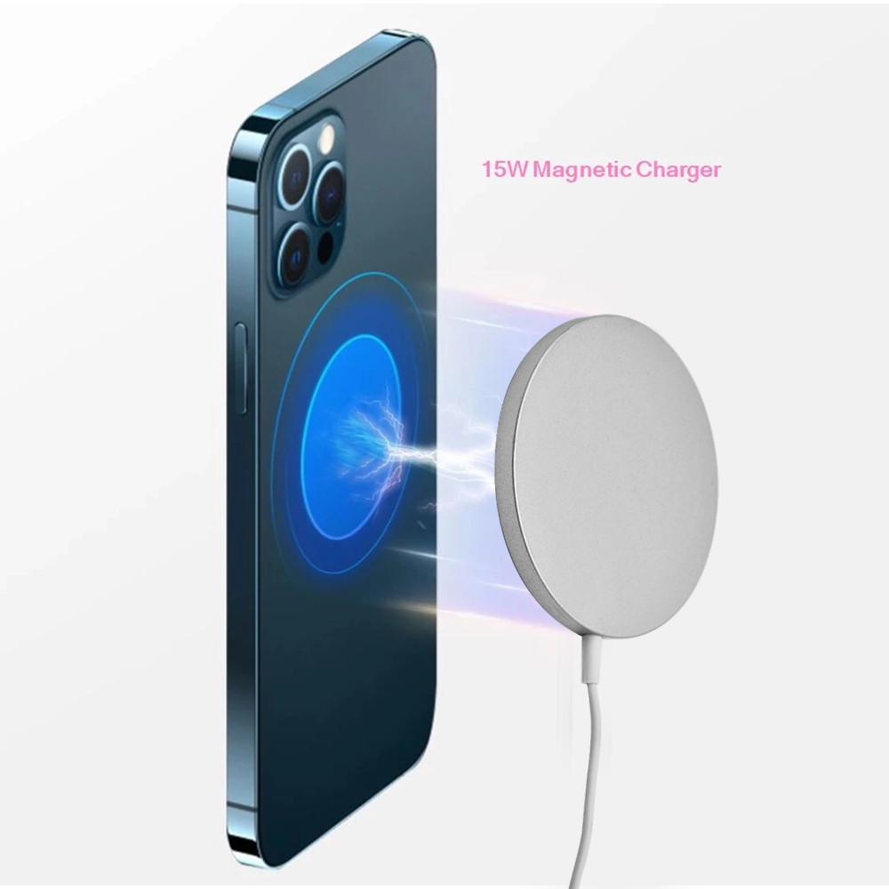 15 Вт Беспроводное зарядное устройство магнитный стандарт Qi для Iphone 12 Pro Max магнитное зарядное устройство