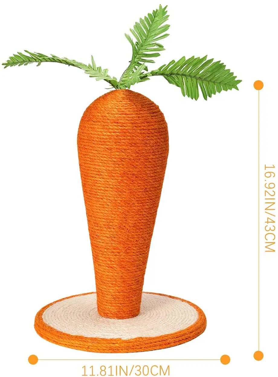Carrot Cat Scratcher Cat Scratching Post For Cat Play And Protecting Home Furniture