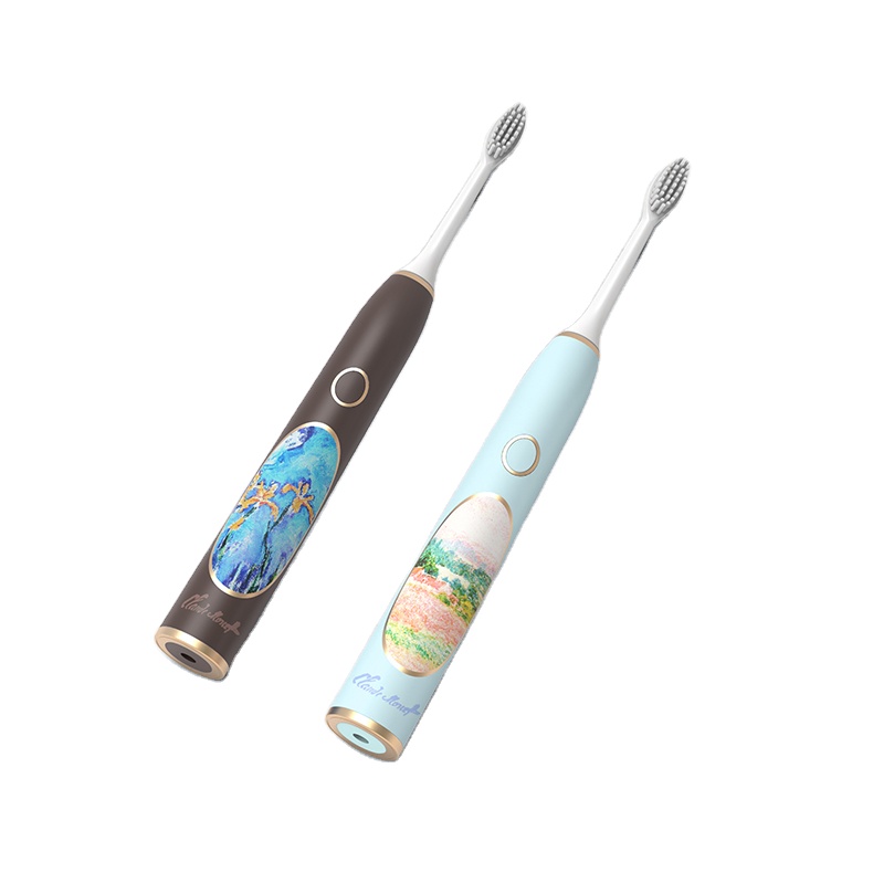AiWa Sonic Pro Rechargeable Electric Toothbrush Slim 5 Brushing Modes 2 Minute Timer Black White Travel OEM