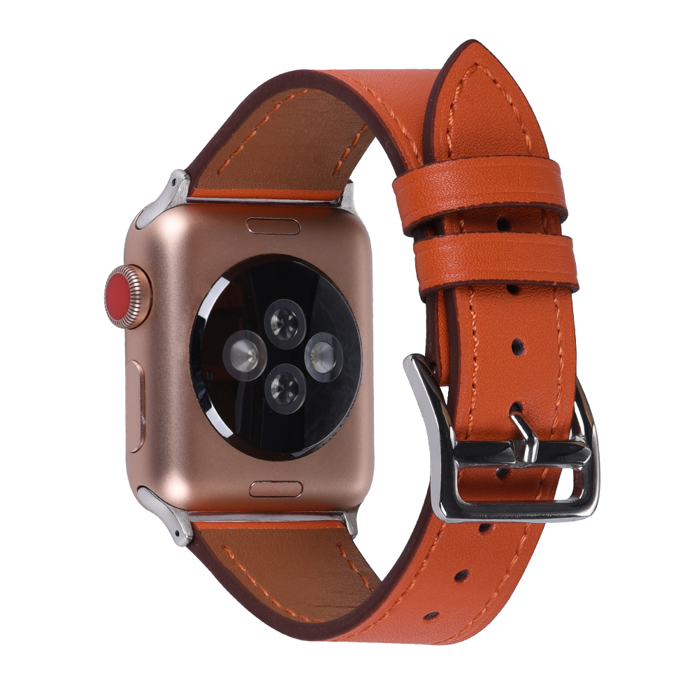 Ремешок кожаный для часов Apple Series 6 5 38 мм 40 мм 42 мм 44 мм