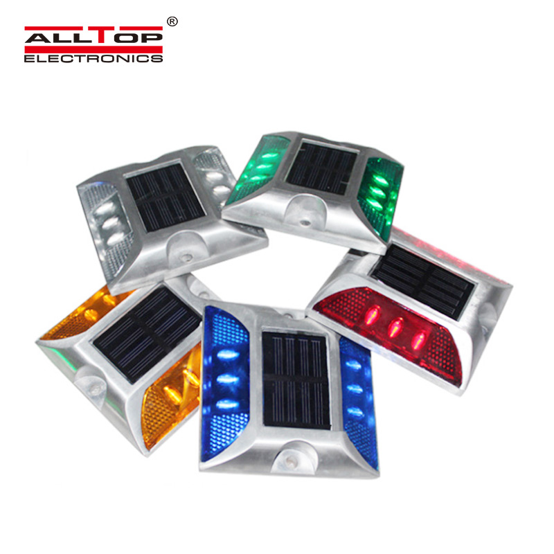 ALLTOP Outdoor Solar Deck Lights IP65 Waterproof Solar Power LED Road Stud Light