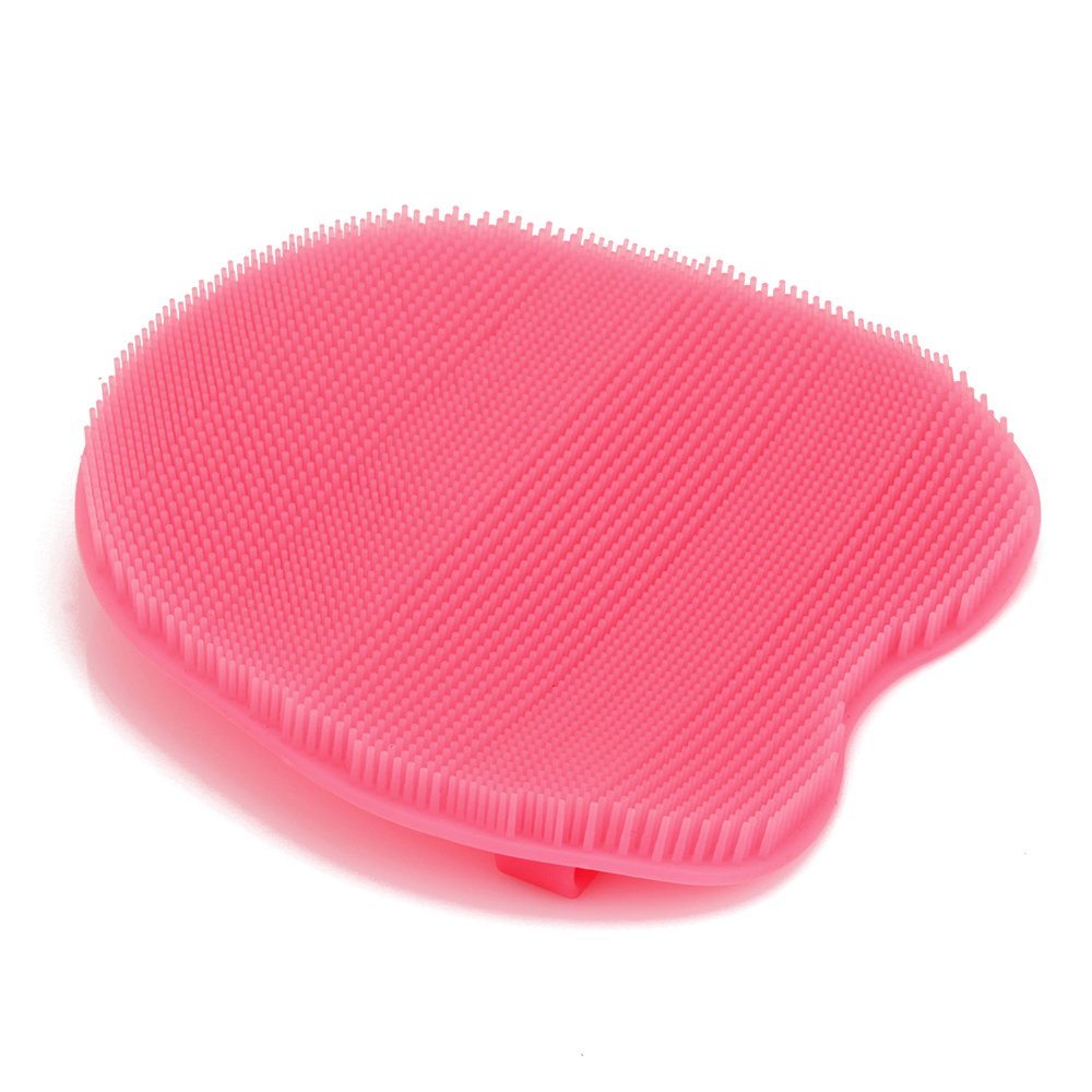 Custom logo brand chinese wooden round small body brush clean dry skin shower bath brush mini plastic brushes bath