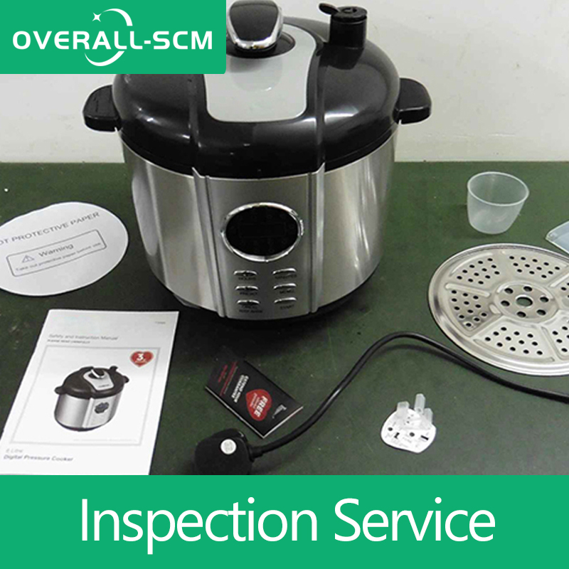 OVERALL Third party inspection service Digital Pressure Cooker Stainless Steel Inspection Service